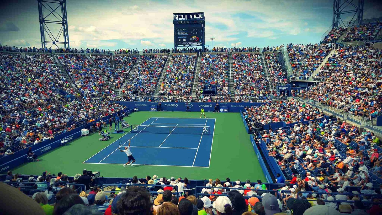 US Open Tennis Match